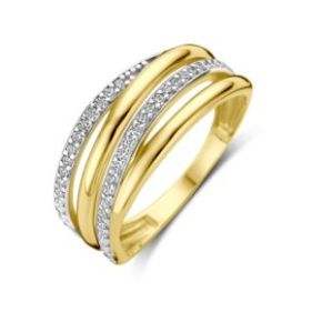 Gouden ring met zirkonia mt58 4031285