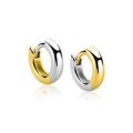 Zilveren oorringen geel verguld 12x3mm ZIO2835