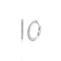 Zilveren oorringen met zirkonia 13x1.6mm ZIO2831
