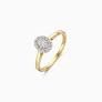 Gouden ring entourage LG0.25 en 0.17 LG1016Y/54