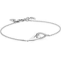 Zilveren armband verbonden druppels met zirkonia ZIA2768