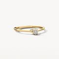 Gouden ring 0.06crt SI2 mt52 1683YDI/52