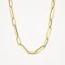 Gouden collier paperclip 3165YGO
