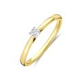Gouden ring LG 0.10crt GH/SI mt 52 4209128
