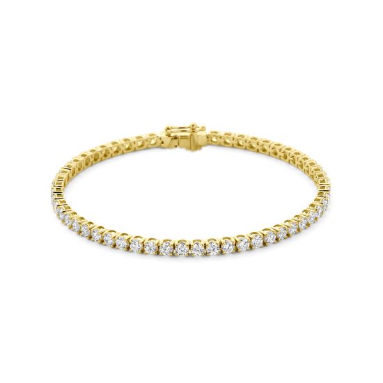 Gouden tennisarmband 5ctF-VS+ 3mm 17,5cm 4035884