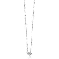 Zilveren collier met roos en zirkonia ZIC2872