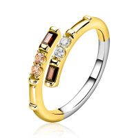 Zilveren ring geel verguld ZIR2869-54