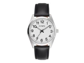 Olympic horloge staal/leer OL89HSL062