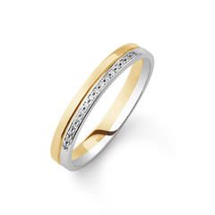 Yara gouden ring LG 15/0.06crt mt 54 268R.4008.006