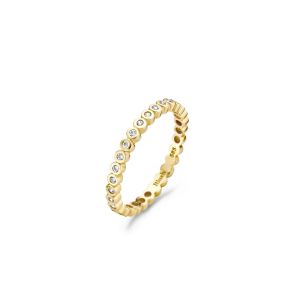 Gouden ring zirkonia mt54
