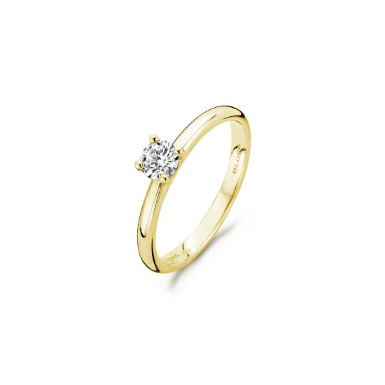 Gouden ring zirkonia mt54