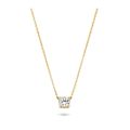 Gouden collier zirkona 3049YZI