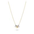 Gouden collier 3x cirkel 3055BGO