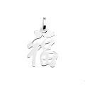 Zilveren hanger geluk 1003529