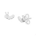 Zilveren oorstekers rups 1000599