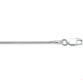 Slangen collier dames Zilveren 50cm 1,6mm