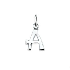 Zilveren hanger letter A 1002759