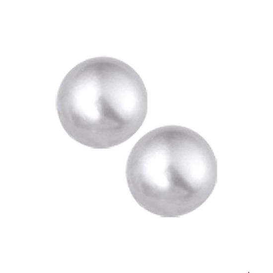 Zilveren oorstekers zoetwaterparel 8mm