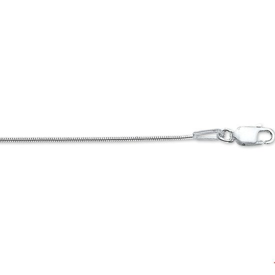 Zilveren collier slang rond 0.9mm 45cm 1314755