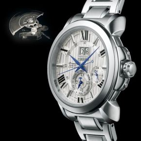 SEIKO HORLOGE HEREN PREMIER SNP139P1 Kinetic saffierglas