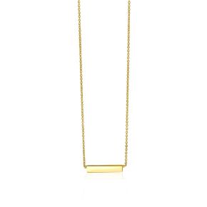 Gouden collier staaf ZGC176