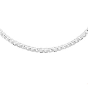 Zilver gourmet collier 45cm