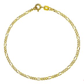 Gouden armband figaro 19cm 4003984