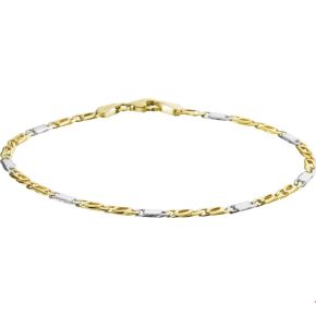 Gouden armband bicolor 19cm 4203055