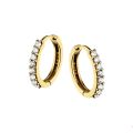 Gouden oorringen zirkonia 1.5x13mm 4016428