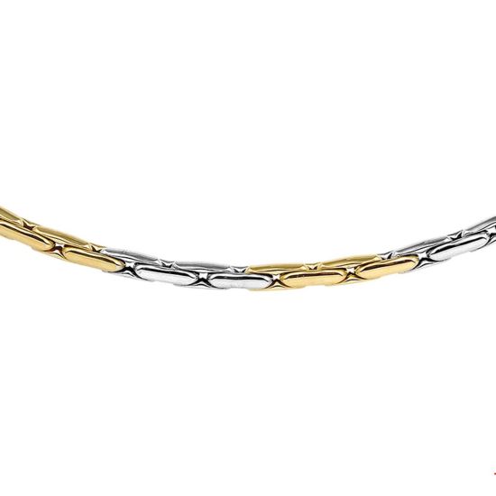 Gouden collier bicolor 45cm 10.4gr 4207227