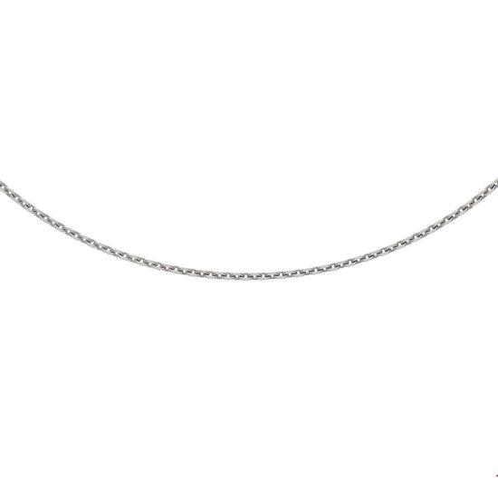 Zilveren Lengte Collier Anker 45cm