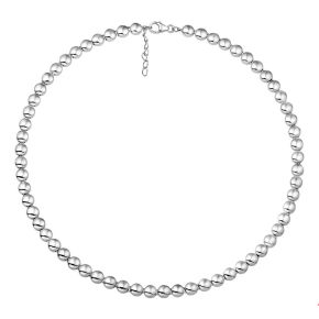 Zilver collier bol 42-45cm