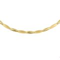 Gouden collier mat/glans 4mm 45cm 4018073
