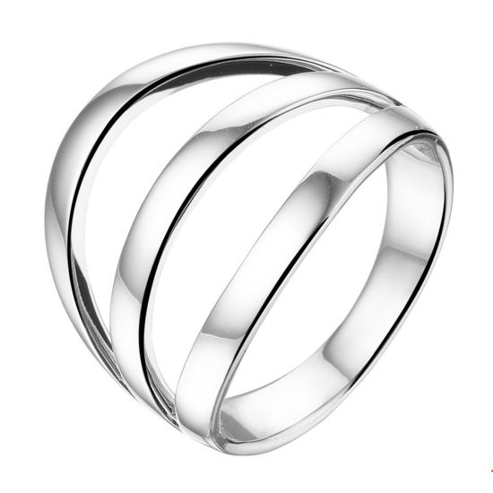 Zilveren dames ring