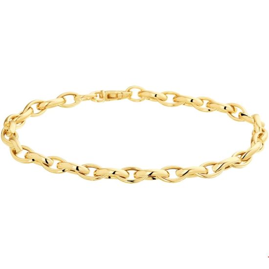 Geel gouden schakelarmband