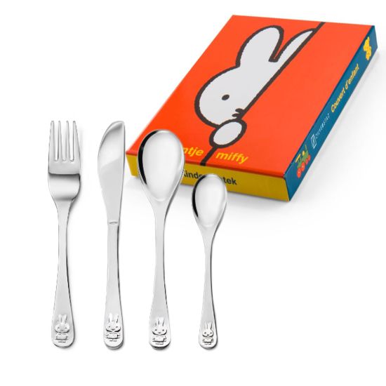 4-delig kindercouvert staal Nijntje 