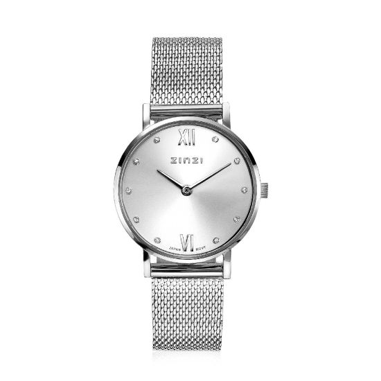 Zinzi horloge dames staal 28mm ZIW628M