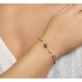 Gouden armband ruthielkwarts 17-19 4021005