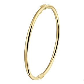 Goud/zilver bangle 3x60mm 4gr 5000183