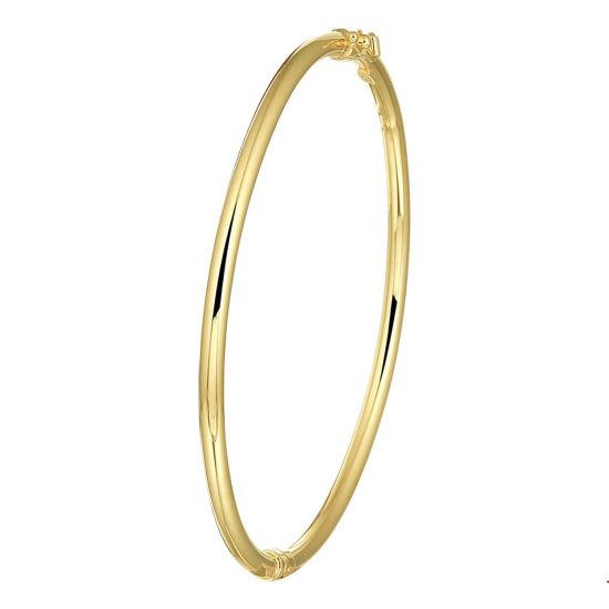 Goud/zilver bangle 3x60mm 4gr 5000183