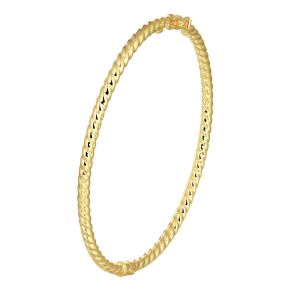 Goud/zilver bangle 3x60mm 3,7gr 5000182
