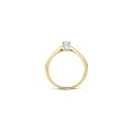  Gouden ring bicolor zirkonia mt54