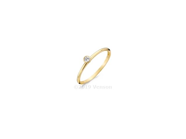 Gouden ring met zirkonia 1198YZI/54