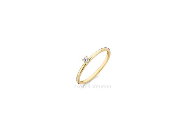 Gouden ring  zirkonia 1200YZI/52