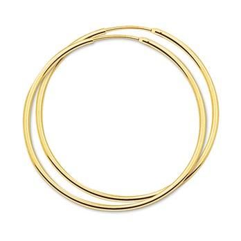Gouden oorringen 1.5x45mm 4001314