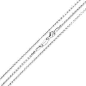 MY IMENSO "JASSERON FLAT 45CM KETTING (925 ZILVER / RHODIUM-VERGULD)