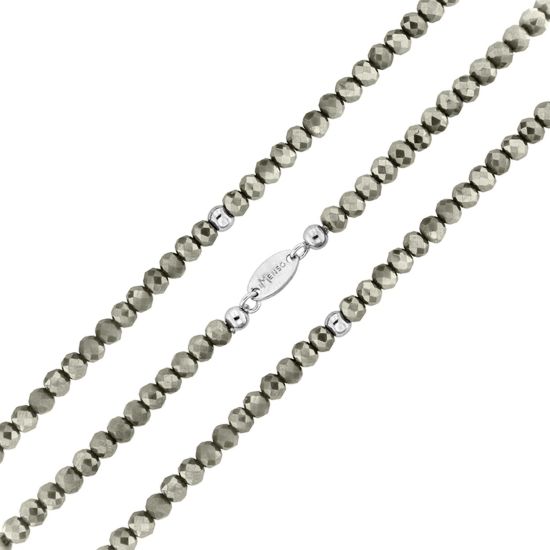 Crystal armband milky grey 270214