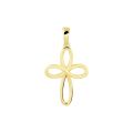 Gouden hanger kruis 12.5x17mm 4022365