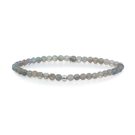 SJ armband labradorite zilver SB-GEM18-ADD-4MM