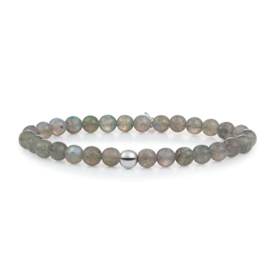 SJ armband labradorite zilver SB-GEM18-ADD-6MM